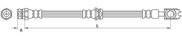 METZGER AUTOTEILE Bremseslange 4111539 for VAG