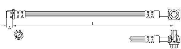 METZGER AUTOTEILE Bremseslange 4111626 venstre foraksel for OPEL GENERAL MOTORS