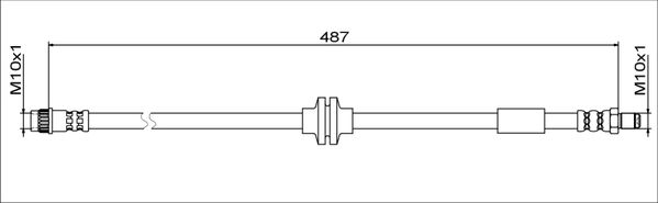 METZGER AUTOTEILE Bremseslange 4111792 højre foraksel for SMART RENAULT