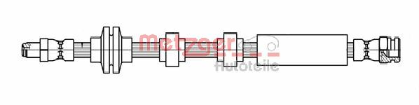 METZGER AUTOTEILE Bremseslange 4111803 for LANCIA
