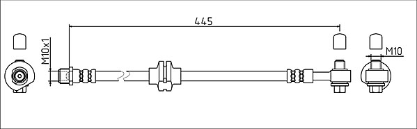 METZGER AUTOTEILE Bremseslange 4111924 venstre foraksel for OPEL GENERAL MOTORS