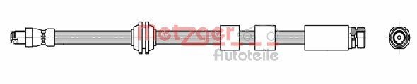 METZGER AUTOTEILE Bremseslange 4111995 for FORD JAGUAR