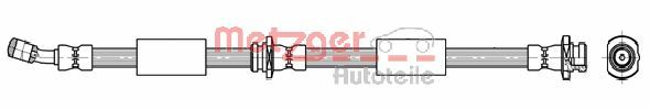 METZGER AUTOTEILE Bremseslange 4112002 for NISSAN