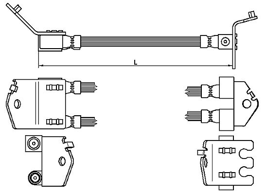 METZGER AUTOTEILE Bremseslange 4112543 for FORD