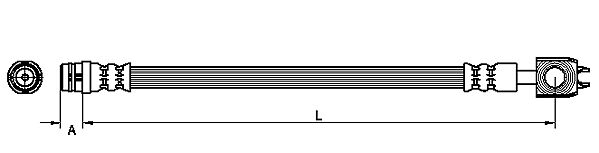 METZGER AUTOTEILE Bremseslange 4116202 for VW