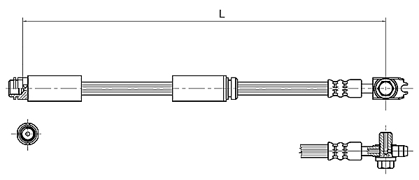 METZGER AUTOTEILE Bremseslange 4116227 for AUDI