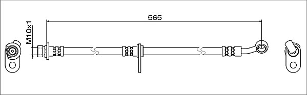 METZGER AUTOTEILE Bremseslange 4119373 venstre foraksel for HONDA