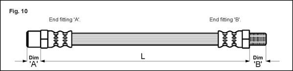 METZGER AUTOTEILE Bremseslange 4110576 for MERCEDES-BENZ