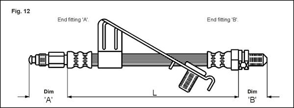 METZGER AUTOTEILE Bremseslange 4112528 for FORD