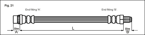 METZGER AUTOTEILE Bremseslange 4111158 for PEUGEOT