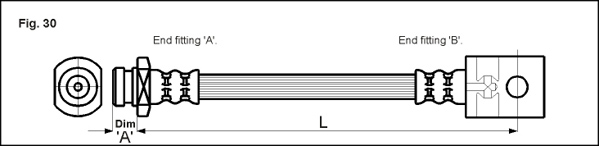 METZGER AUTOTEILE Bremseslange 4111979 for NISSAN