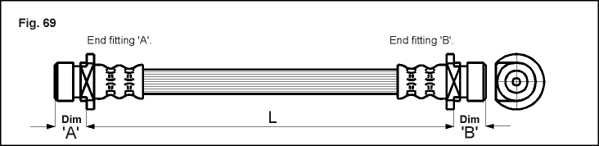 METZGER AUTOTEILE Bremseslange 4113506 for HONDA