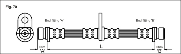METZGER AUTOTEILE Bremseslange 4113290 for HONDA