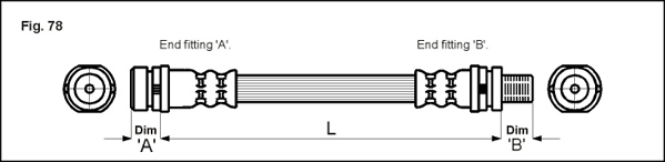 METZGER AUTOTEILE Bremseslange 4112506 for FORD
