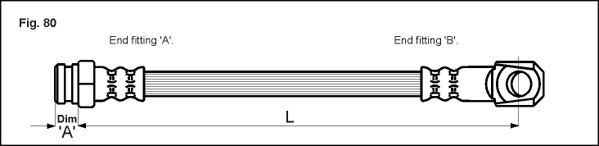 METZGER AUTOTEILE Bremseslange 4114050 for MERCEDES-BENZ