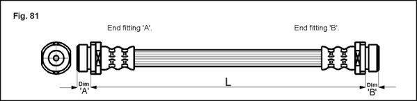 METZGER AUTOTEILE Bremseslange 4112503 for FORD