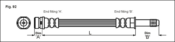 METZGER AUTOTEILE Bremseslange 4114678 for FORD