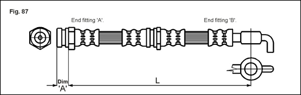 METZGER AUTOTEILE Bremseslange 4114780 for MAZDA