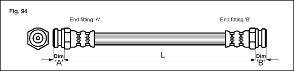 METZGER AUTOTEILE Bremseslange 4111018 for KIA
