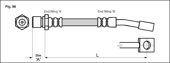 METZGER AUTOTEILE Bremseslange 4114679 for OPEL DAEWOO