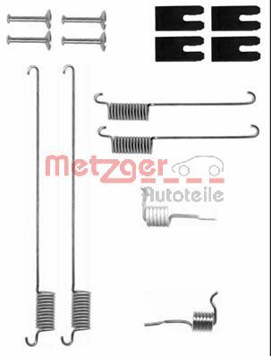 METZGER AUTOTEILE Tilbehørssæt, bremsebakker 1050829 for LAND ROVER