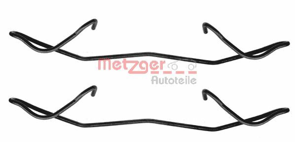 METZGER AUTOTEILE Tilbehørssæt, skivebremsebelægning 1091180 for FORD OPEL VOLVO FIAT NISSAN RENAULT CITROËN/PEUGEOT