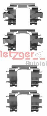 METZGER AUTOTEILE Tilbehørssæt, skivebremsebelægning 1091257 for HONDA