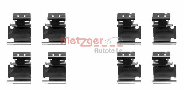 METZGER AUTOTEILE Tilbehørssæt, skivebremsebelægning 1091298 for FIAT VAG TOYOTA