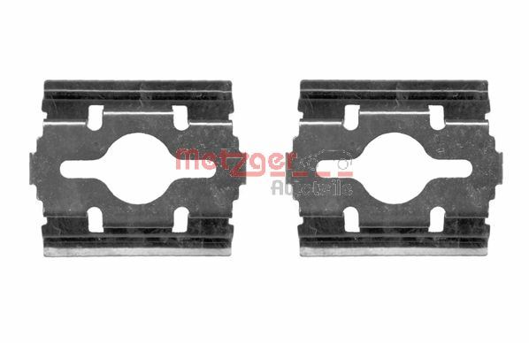 METZGER AUTOTEILE Tilbehørssæt, skivebremsebelægning 1091657 for PEUGEOT FIAT CITROËN