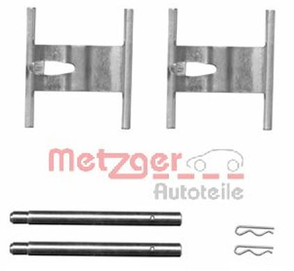 METZGER AUTOTEILE Tilbehørssæt, skivebremsebelægning 1091660 for VW VAG PORSCHE