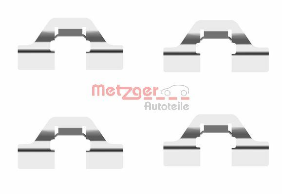 METZGER AUTOTEILE Tilbehørssæt, skivebremsebelægning 1091684