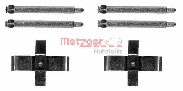 METZGER AUTOTEILE Tilbehørssæt, skivebremsebelægning 1091713 for MERCEDES-BENZ