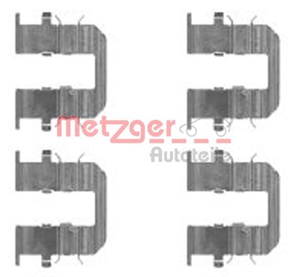 METZGER AUTOTEILE Tilbehørssæt, skivebremsebelægning 1091746