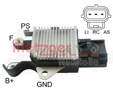 METZGER AUTOTEILE Generatorregulator 2390033 for IKA FORD VOLVO MAZDA