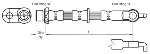 METZGER AUTOTEILE Bremseslange 4110002 for TOYOTA