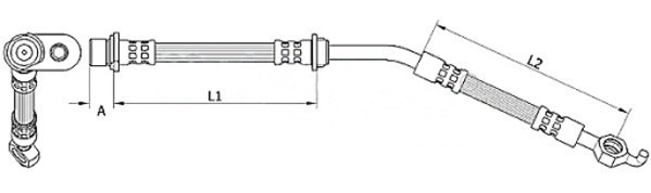METZGER AUTOTEILE Bremseslange 4110787 for TOYOTA