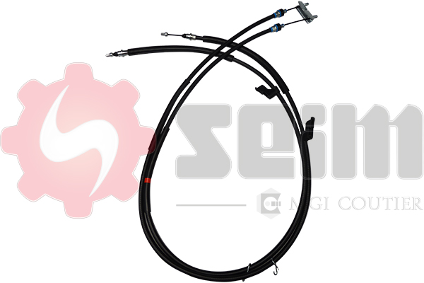 SEIM Håndbremsekabel 554110 bag for FORD