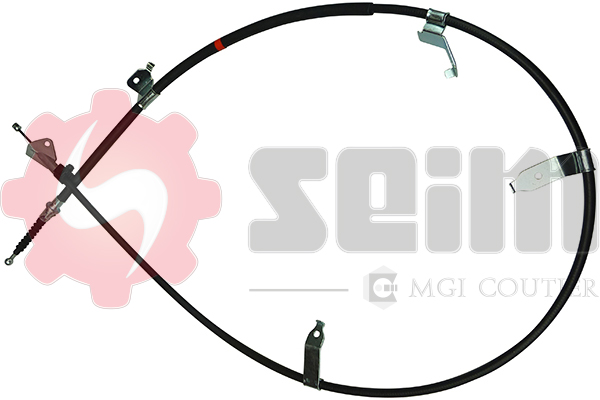 SEIM Håndbremsekabel 555125 bagved til højre for TOYOTA