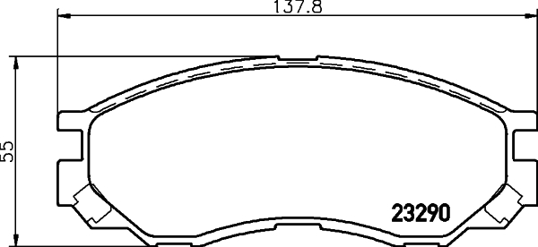 DON Bremseklodser pcp1924 for MITSUBISHI NISSAN FENGXING