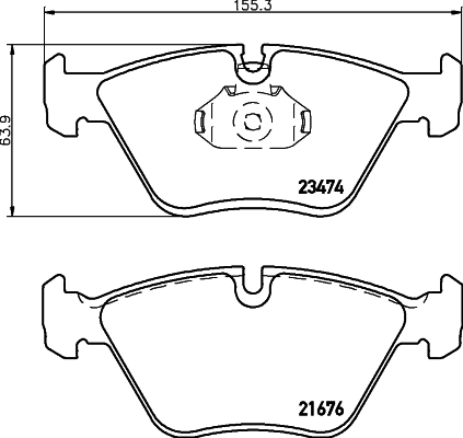 HELLA Bremseklodser 8DB 355 009-651 for BMW