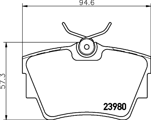 DON Bremseklodser pcp1634 for OPEL GENERAL MOTORS VAUXHALL NISSAN RENAULT FIAT