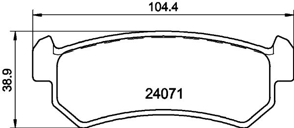 DON Bremseklodser pcp1149 for CHEVROLET SUZUKI