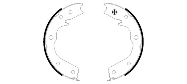 TEXTAR Bremsebakkesæt, parkeringsbremse 91059200 for OPEL ISUZU ACURA