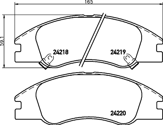 DON Bremseklodser pcp1439 for KIA