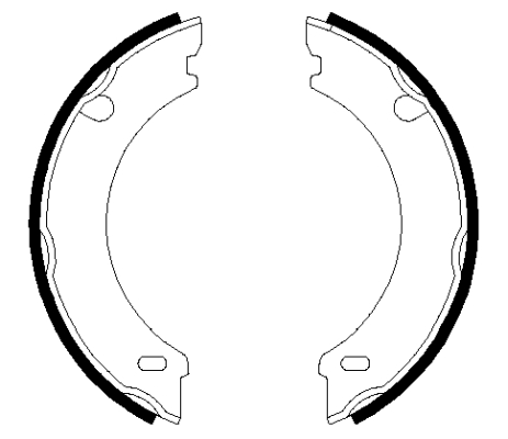 TEXTAR Bremsebakkesæt, parkeringsbremse 91048301 for VOLVO