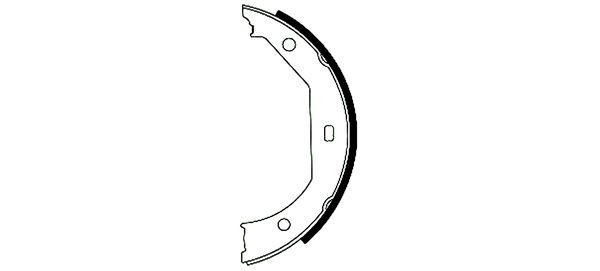 TEXTAR Bremsebakkesæt, parkeringsbremse 91049300 for BMW