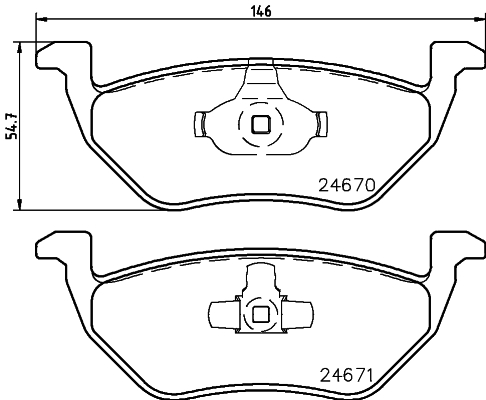 DON Bremseklodser pcp1512 for FORD MITSUBISHI MAZDA FORD USA HAIMA (FAW)