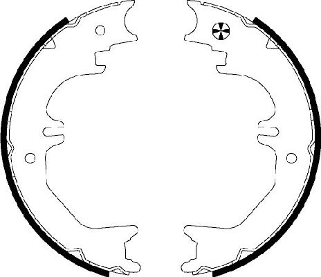 TEXTAR Bremsebakkesæt, parkeringsbremse 91066200 for TOYOTA LEXUS