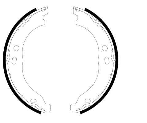 TEXTAR Bremsebakkesæt, parkeringsbremse 91066700 for FIAT PEUGEOT CITROËN