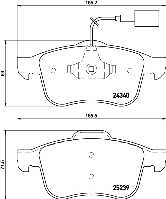 DON Bremseklodser pcp1561 for ALFA ROMEO